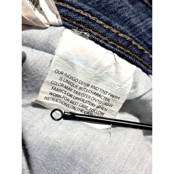 Gloria Vanderbilt Womens Petite 12P Amanda Jean Indigo Denim Bootcut Stretch - Picture 6 of 10